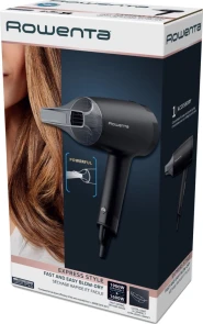Фен Rowenta Express Style Blow-Dryer, 1600Вт, 2 режима, холл. обдув, черный №8