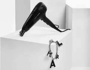 Фен Rowenta Studio Dry Karl Lagerfeld, 2100Вт, 3 режима, холл. обдув, черный №5