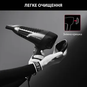 Фен Rowenta Studio Dry Karl Lagerfeld, 2100Вт, 3 режима, холл. обдув, черный №6