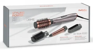 Фен-щетка Babyliss, 1000Вт, 2 режима, иониз-я, холл. обдув, керамика, серый №7