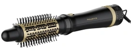 Фен-щетка Rowenta Express Style, 800Вт, 3 режима, иониз-я, холл. обдув, керамика, турмалин, черно-золотой