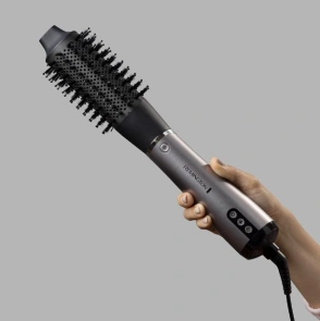 Фен-щетка Remington ProLuxe You Adaptive, 1000Вт, 3 режима, ионизация, холл. обдув, керамика, серый №5