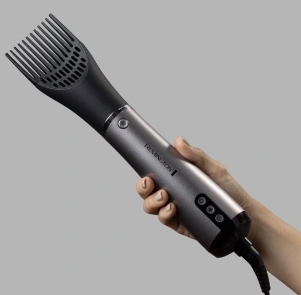 Фен-щетка Remington ProLuxe You Adaptive, 1000Вт, 3 режима, ионизация, холл. обдув, керамика, серый №6