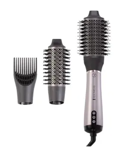 Фен-щетка Remington ProLuxe You Adaptive, 1000Вт, 3 режима, ионизация, холл. обдув, керамика, серый №11