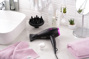 Фен Ardesto Violet PRO HD-Y221PRO,1750-2100Вт, 2 скорости, 3темп.режимы,диффузор, черный №3