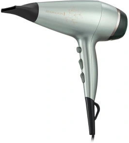 Фен Remington Botanicals, 2300Вт, 3 режими, дифузор, іоніз-я, хол. обдув, м'ятний №4