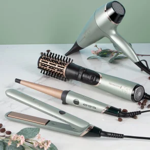 Фен Remington Botanicals, 2300Вт, 3 режими, дифузор, іоніз-я, хол. обдув, м'ятний №7
