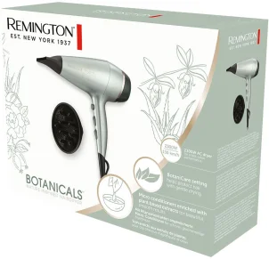 Фен Remington Botanicals, 2300Вт, 3 режими, дифузор, іоніз-я, хол. обдув, м'ятний №10