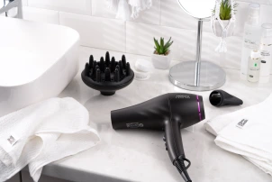 Фен Ardesto Violet PRO HD-Y222PRO, 1850-2200Вт, 2 скорости, 3темп.режима, диффузор, черный №4