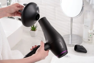 Фен Ardesto Violet PRO HD-Y222PRO, 1850-2200Вт, 2 скорости, 3темп.режима, диффузор, черный №5