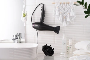 Фен Ardesto Violet PRO HD-Y222PRO, 1850-2200Вт, 2 скорости, 3темп.режима, диффузор, черный №10