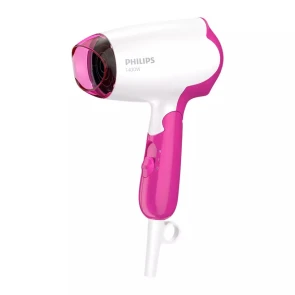 Фен Philips DryCare Essential дорожный, 1400Вт, 2 режима, холл. обдув, розовый №2