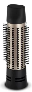 Фен-щетка Remington Blow Dry&Style Caring, 1000Вт, 2 режима, иониз-я, холл. обдув, чехол, керамика, черно-золотой №7