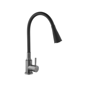 Змішувач для кухні Kroner KRP Edelstahl Klassisch - PVD031BLK №1