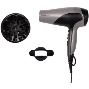 Фен Remington Ionic Dry, 2200Вт, 3 режими, дифузор,турмалинова іоніз-я, хол. обдув, сіро-чорний №3