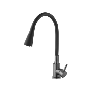 Змішувач для кухні Kroner KRP Edelstahl Klassisch - PVD031BLK №5