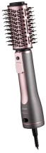 Фен-щетка Ardesto Brush Pink Touch, 1200Вт, 2 скорости, 2 темп. режимы, LED-дисплей, функция ионизации, 4 насадки, серый+розовый