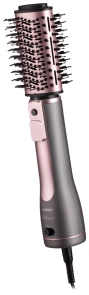 Фен-щітка Ardesto Brush Pink Touch, 1200Вт, 2 швидкості, 2 темп. режими, LED-дисплей, функція іонізації , 4 насадки, сірий+ рожевий №1