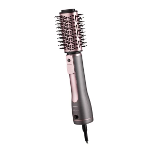 Фен-щітка Ardesto Brush Pink Touch, 1200Вт, 2 швидкості, 2 темп. режими, LED-дисплей, функція іонізації , 4 насадки, сірий+ рожевий №3