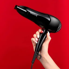 Фен Remington MyStylist, 1900Вт, 2 режима, иониз-я, холл. обдув, черный №7