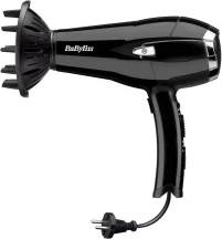 Фен Babyliss, 2000Вт, 3 режима, иониз-я, холл. обдув, смотка шнура, черный