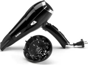 Фен Babyliss, 2000Вт, 3 режима, иониз-я, холл. обдув, смотка шнура, черный №5