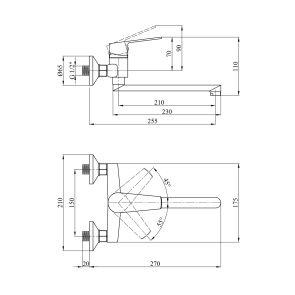 Смеситель Для кухни Kroner KRM Oker - С040 №2