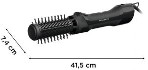 Фен-щетка Rowenta Renewal Brush Active, 1000Вт, 3 режима, иониз-я, холл. обдув, оборот. насадка, 2 насадки, керамика, черный №3