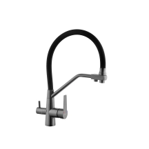 Смеситель Для кухни с подключением к фильтру Kroner KRP Edelstahl Klassisch - PVD03817BLK