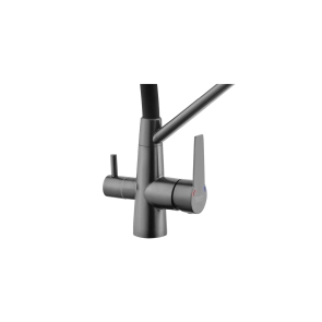 Змішувач для кухні з підключенням до фільтра Kroner KRP Edelstahl Klassisch - PVD03817BLK №5