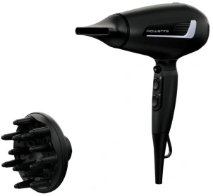 Фен Rowenta Pro Expert, 2100Вт, 3 режима, диффузор, иониз-я, холл. обдув, черный №10