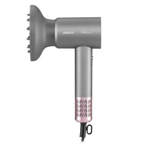Фен Ardesto Pink Touch, 1600Вт, 2 швидкості, 3темп.режими, іонізація, дифузор, магнітні насадки, сірий+рожевий №9