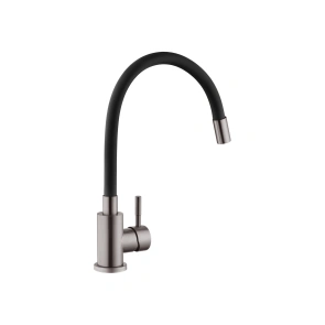 Змішувач для кухні Kroner KRP Edelstahl Klassisch - PVD035BLK №3