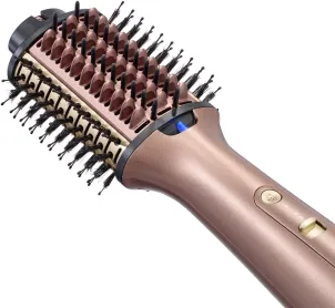 Фен-щетка Babyliss Air Power Volume, 1000Вт, 2 режима, диффузор, иониз-я, холл. обдув, керамика, розовый №6