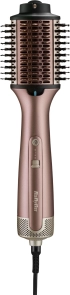 Фен-щетка Babyliss Air Power Volume, 1000Вт, 2 режима, диффузор, иониз-я, холл. обдув, керамика, розовый №7