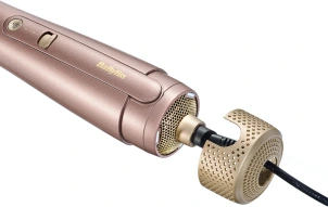 Фен-щетка Babyliss Air Power Volume, 1000Вт, 2 режима, диффузор, иониз-я, холл. обдув, керамика, розовый №11