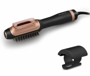 Фен-щетка Rowenta Reverso Dry&Brush 2в1, 1200Вт, 3 режима, иониз-я, холл. обдув, насадок-2, керамика, черно-золотистый. №2