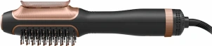 Фен-щетка Rowenta Reverso Dry&Brush 2в1, 1200Вт, 3 режима, иониз-я, холл. обдув, насадок-2, керамика, черно-золотистый. №8