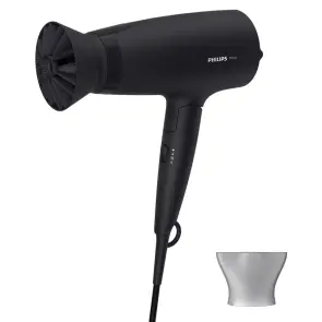 Фен Philips 3000 Series дорожный, 1600Вт, 3 режима, диффузор, холл. обдув, черный №2