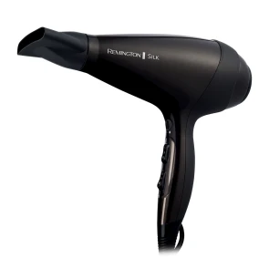 Фен Remington Silk, 2400Вт, 3 режима, диффузор, иониз-я, холл. обдув, коричневый №1