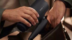 Фен Philips 3000 Series дорожный, 1600Вт, 3 режима, диффузор, холл. обдув, черный №5