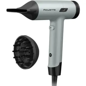 Фен Rowenta Tiny, 1600Вт, 3 режима, диффузор, иониз-я, холл. обдув, зелено-черный №2