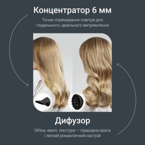 Фен Rowenta Tiny, 1600Вт, 3 режима, диффузор, иониз-я, холл. обдув, зелено-черный №8
