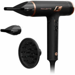 Фен Rowenta T-Shape Maestria Nano, 1700Вт, 3 режими, дифузор, іоніз-я, хол. обдув, чорний №1