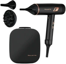 Фен Rowenta Ultimate Experience Maestria, 2000Вт, 3 режима, диффузор, кейс для хранения, иониз-я, холл. обдув, черный