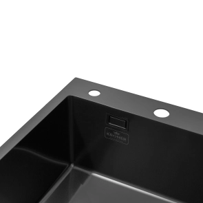 Комплект кухонна мийка Kroner Schwarze-7848LHM PVD + змішувач Edelstahl Klassisch-SCH035PVD + дозатор Spender-SCH049 №11