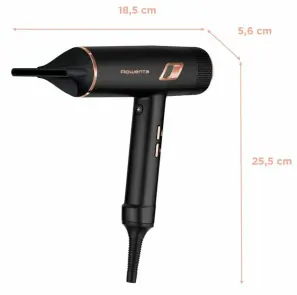 Фен Rowenta Ultimate Experience Maestria, 2000Вт, 3 режима, диффузор, кейс для хранения, иониз-я, холл. обдув, черный №4