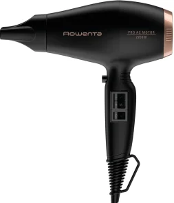 Фен Rowenta Compact PRO+, 2200Вт, 2 режима, диффузор, иониз-я, холл. обдув, черный №2
