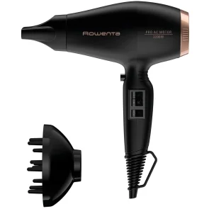 Фен Rowenta Compact PRO+, 2200Вт, 2 режима, диффузор, иониз-я, холл. обдув, черный №3