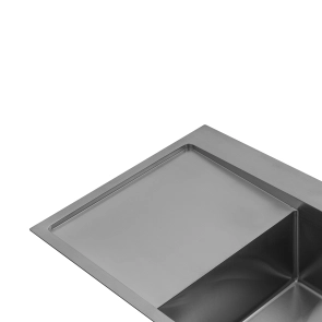 Комплект кухонна мийка Kroner Gebürstet-7849RHM + змішувач Edelstahl Klassisch-ESG03815BLK+ дозатор Spender-016 №9